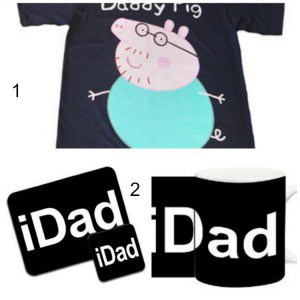 Father's Dad Gift's Peppa iDad
