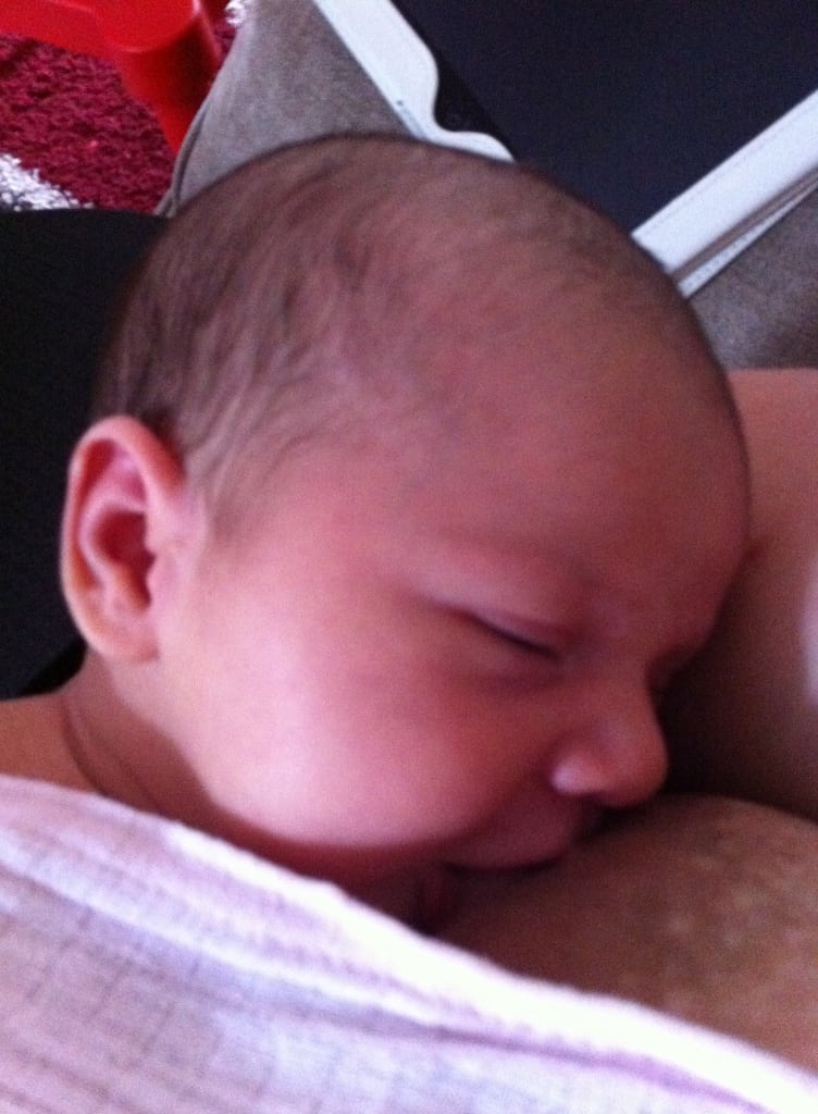 breastfeeding a newborn baby 