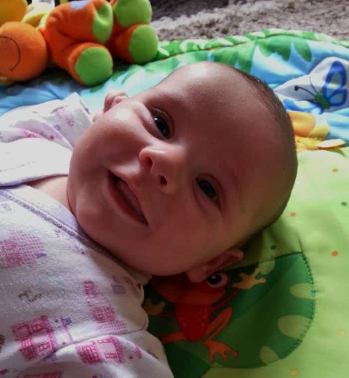 2 Month Old Baby Smiling