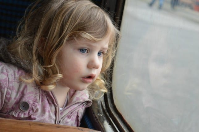 Toddler On Train