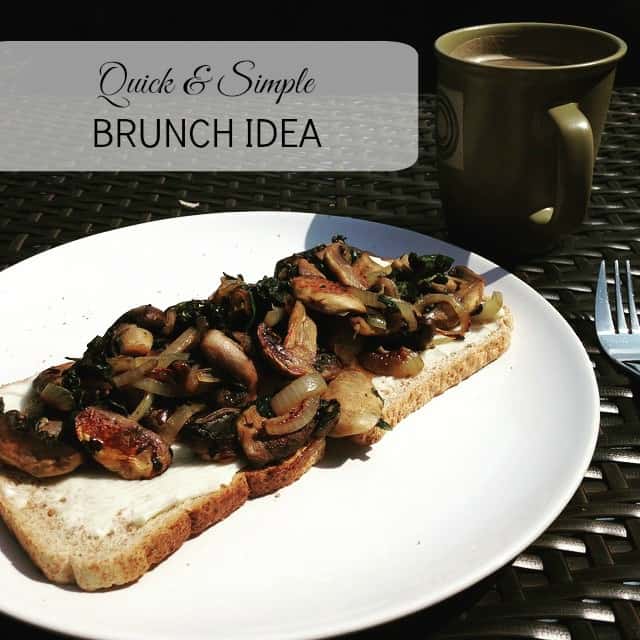 spinach mushroom brunch recipe idea