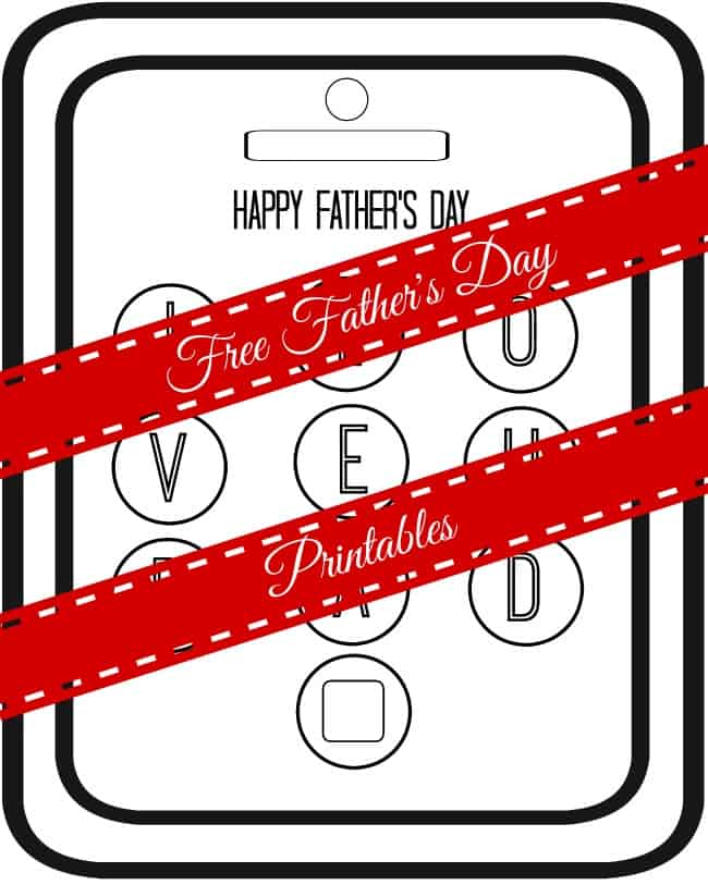 Free Father's Day Printables