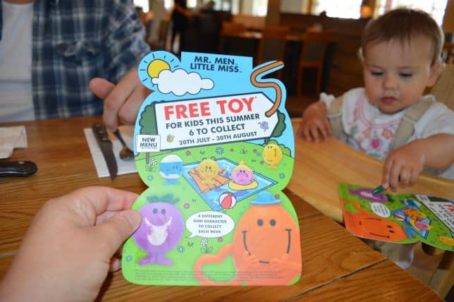 Free toy at beefeater