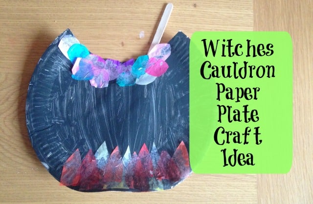 witches cauldron paper plate craft ideas