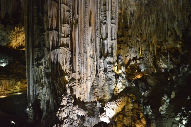 Stalagmite inside Nerja Caves Costa Del Sol 