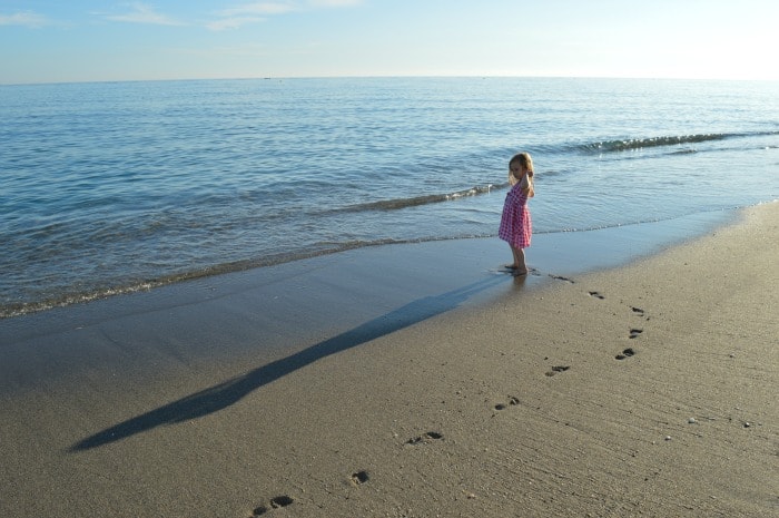 girl on beach