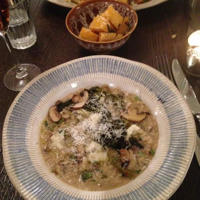 mushroom risotto