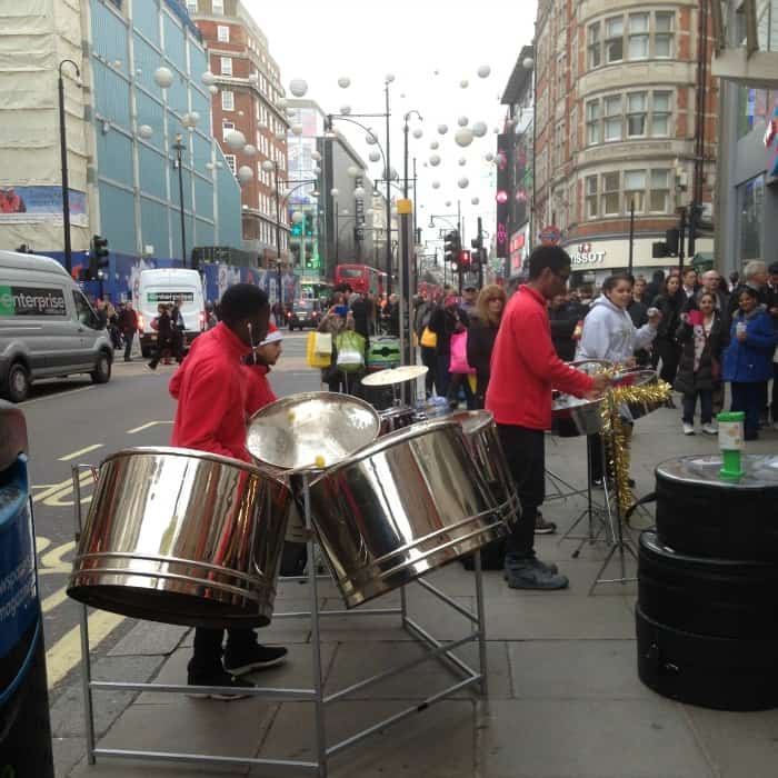 steel band on oxford street