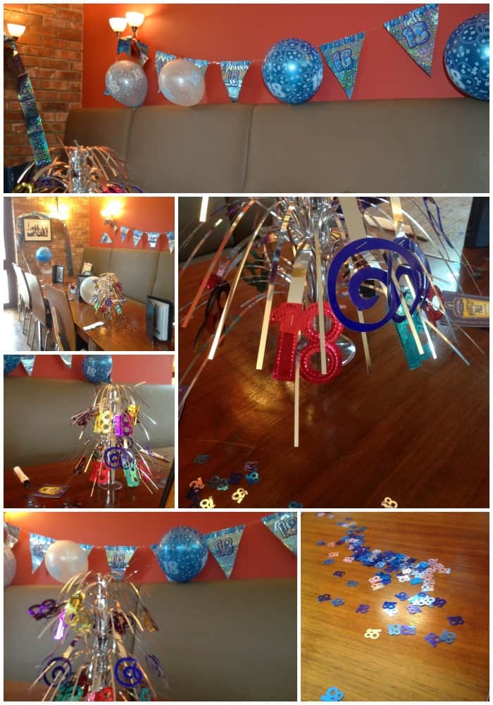 18th Birthday Party decorations