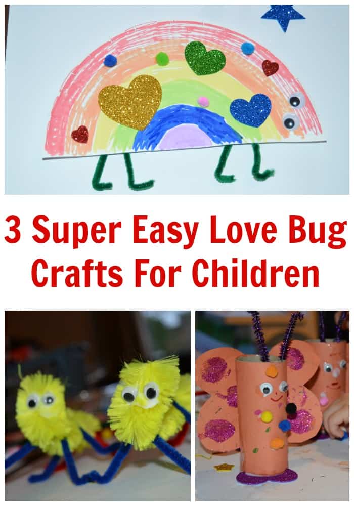 Easy Love Bugs Crafts For kids For Valentines Day