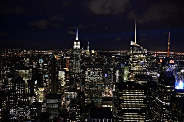 New York City Skyline At Night