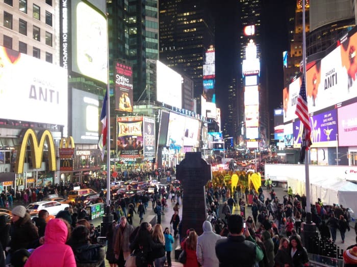 Times Square at night