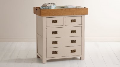 chest of drawers and changing table
