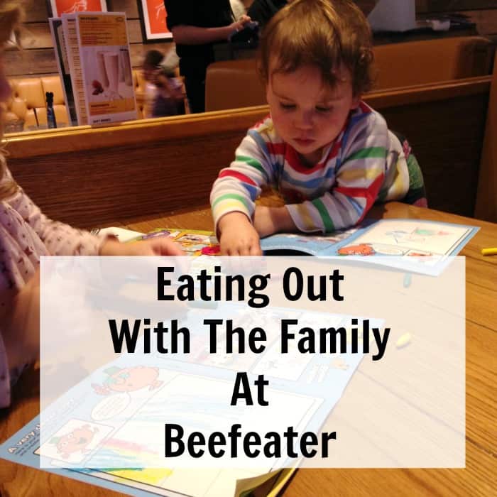 eating out with the family at beefeater
