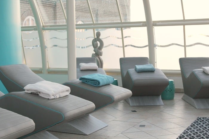 relaxation beds at Eden Hall Day Spa