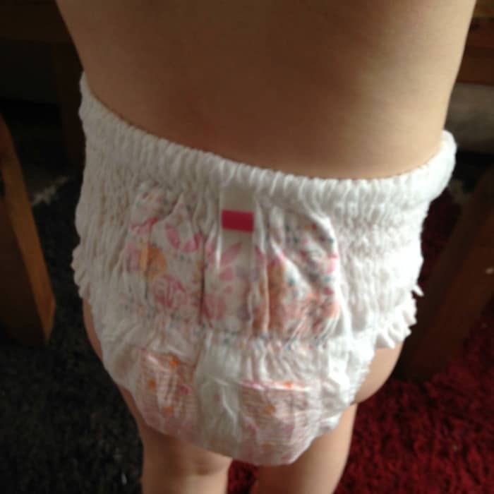 child wearing moony nappy back view