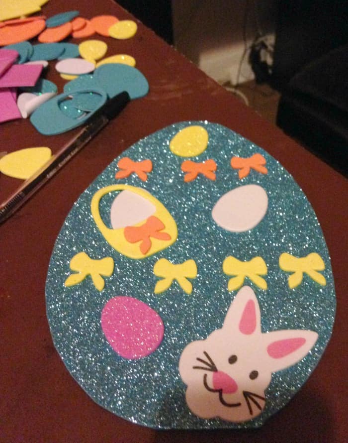 decorating foam easter eggs crafts 