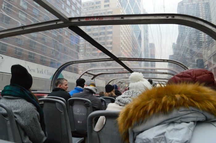 on new york tour bus