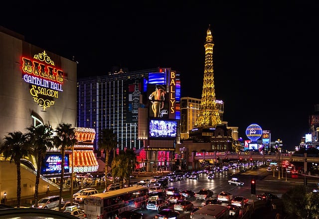 Las vegas at night