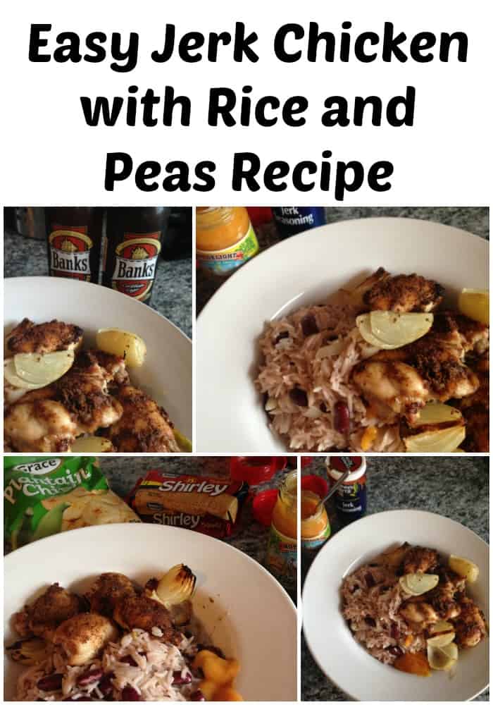 Easy Jerk Chicken with Rice and Peas Recipe