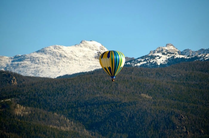 Hot Air Ballon Ride Over Breckenridge