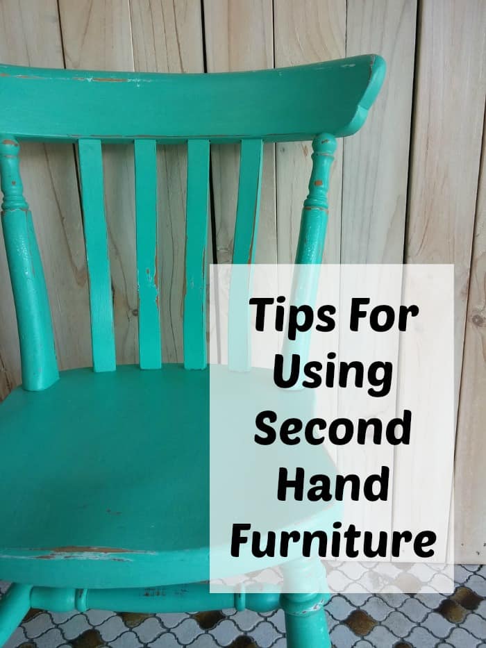 Tips for using second hand furniture