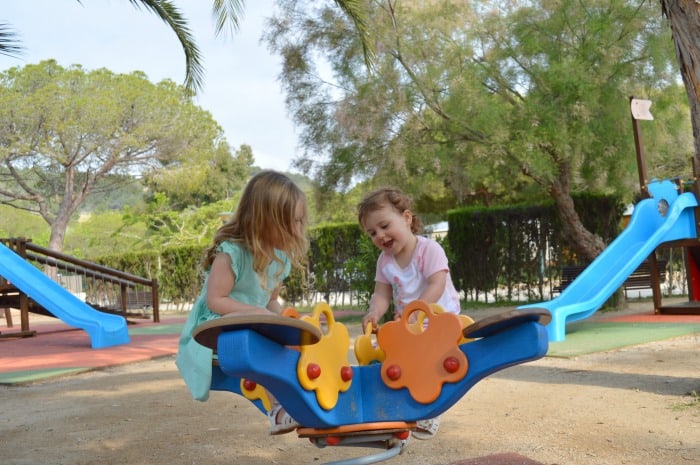 kids playing at the park