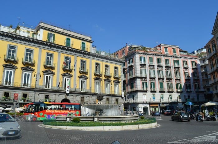 Buildings in Naples from walking tour cruise ship excursion 