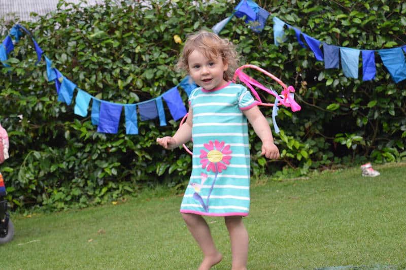 child happy at festival