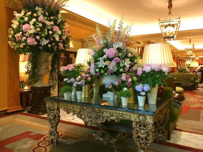 Dorchester Hotel Flower Display