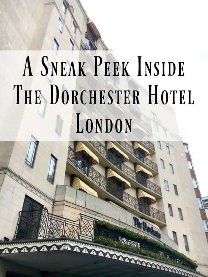 Sneak peek tour inside Dorchester Hotel London