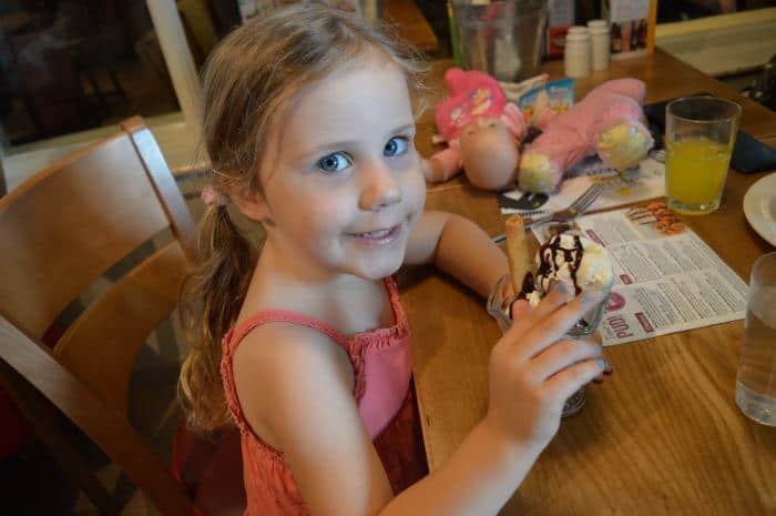 girl eating ice cream