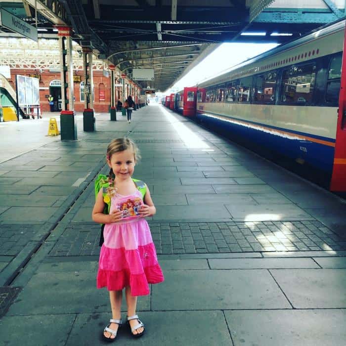 child at nottingham station