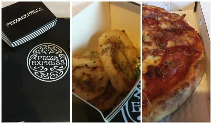 pizza express calamari and pizza 