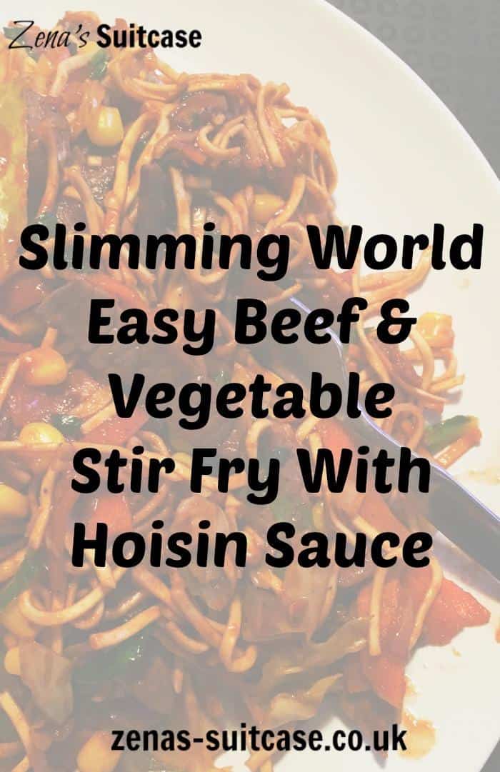 Slimming World Quick & Easy Beef & Vegetable Stir Fry With Hoisin Sauce recipe #slimmingworld #slimmingworldrecipes #dietrecipes #dieting #recipe #healthyeating #healthyrecipes #syns #diet #weightloss 