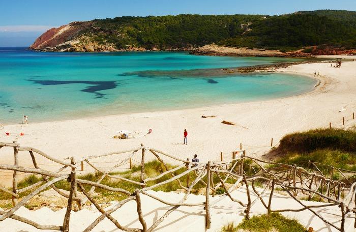 Sandy Beach at La Vall Menorca 