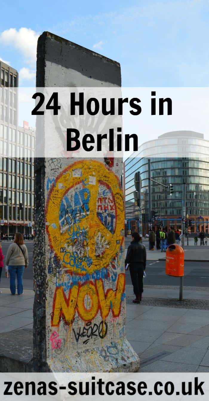 section of Berlin wall with Peace sign 