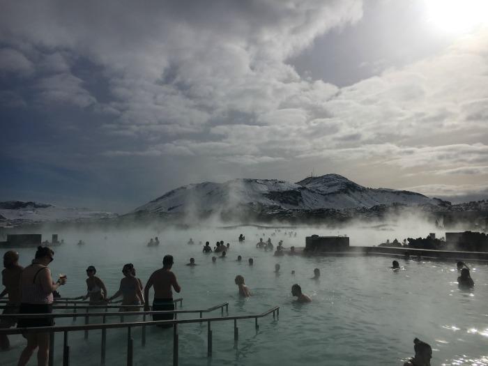 People in Blue Lagoon Spa