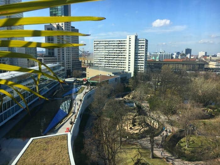 View from 25hours berlin restaurant over berlin zoo