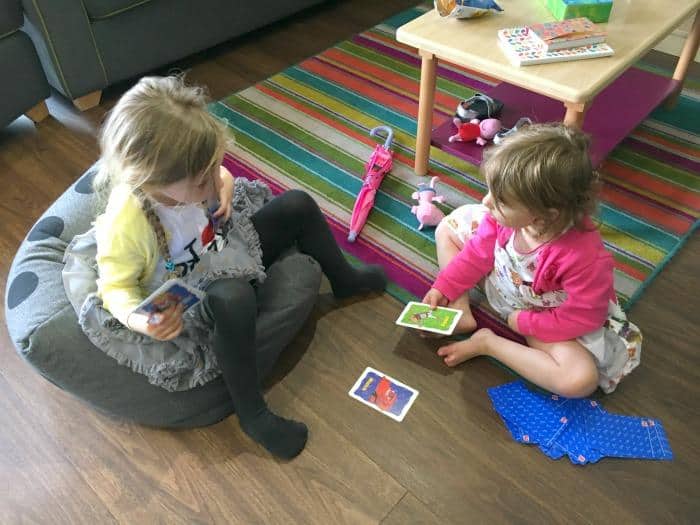 kids playing cards