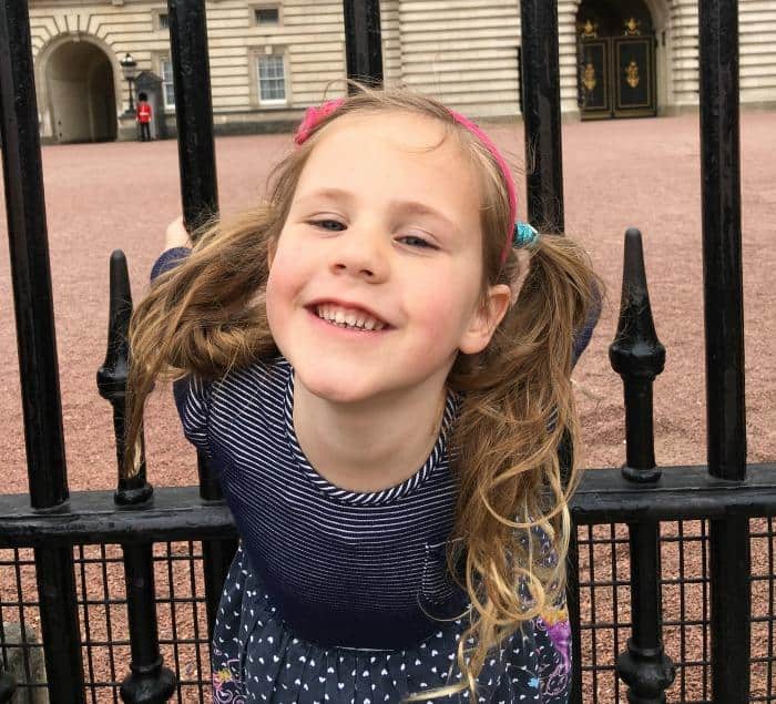 child at Buckingham palace
