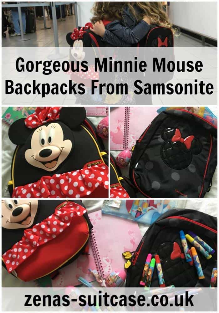 Gorgeous Minnie Mouse Backpacks From Samsonite. Disney Backpacks Review. Accessories for trip to Disney 