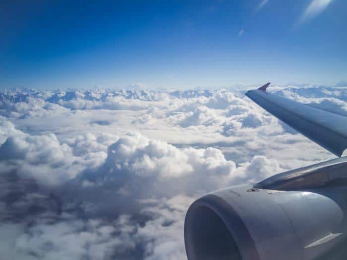 clouds and sky from plane 