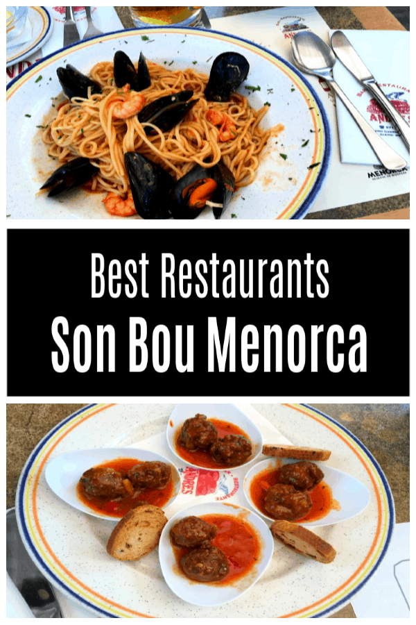 Best restaurants in Son Bou Menorca