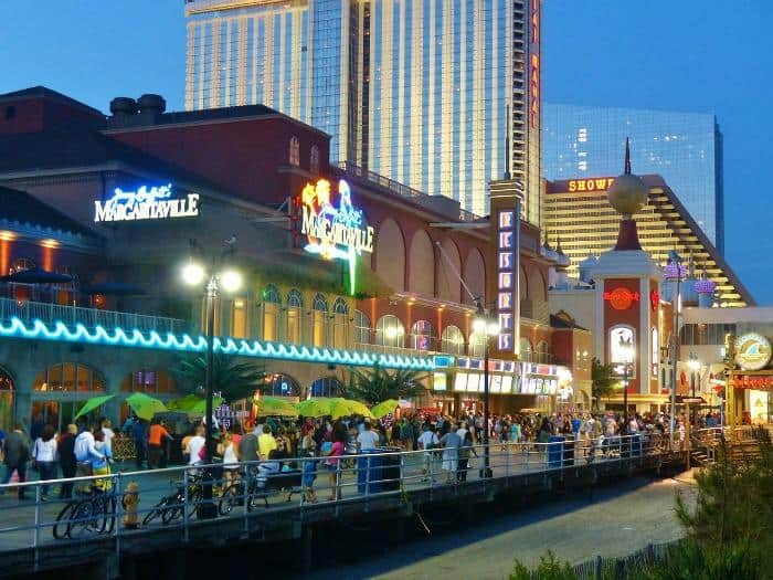 Atlantic city at night