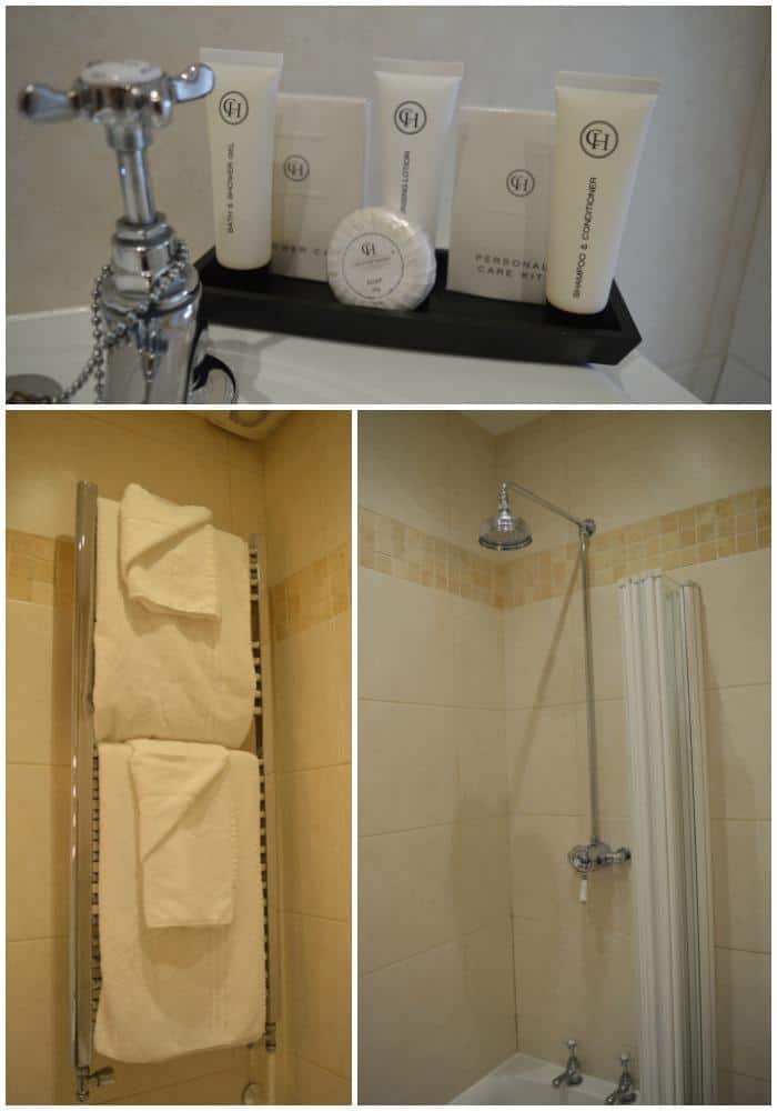 family bathroom with bath & shower Bedford Hotel, Tavistock Devon 