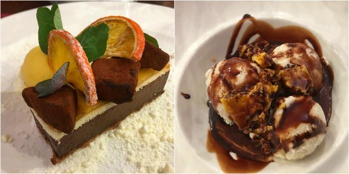 example desserts from bedford hotel restaurant menu tavistock Devon 