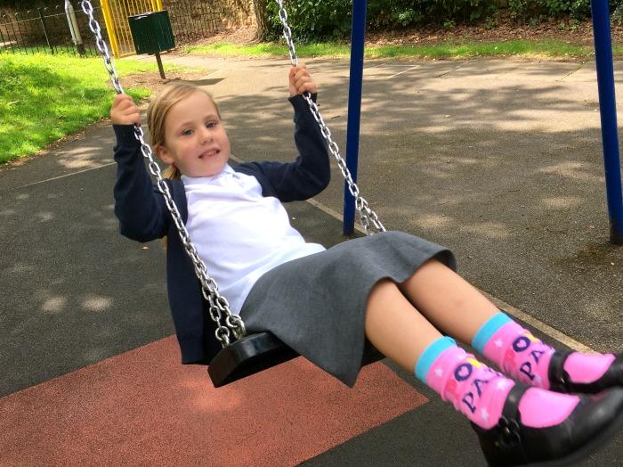 girl on swing