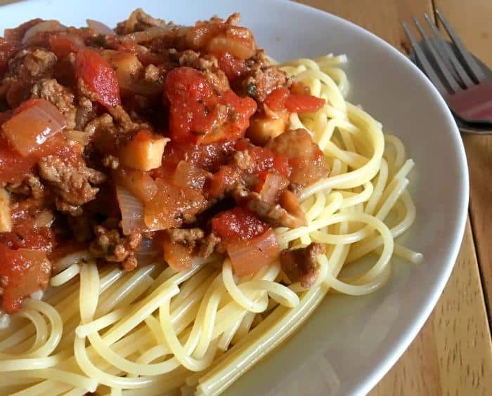 slimming world spaghetti bolognese