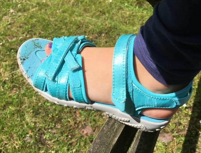 turquoise teva sandal